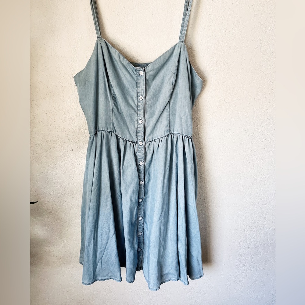 French Connection Shirred Button Down Mini Dress … - image 5